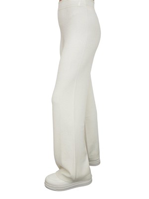 Pantalone palazzo Hinnominate donna in misto viscosa panna con paillettes in DONNA