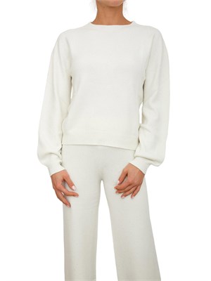 Maglia Hinnominate donna in misto viscosa panna con paillettes in DONNA