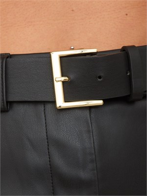 Gonna longuette Maderin Kocca in ecopelle nera in DONNA