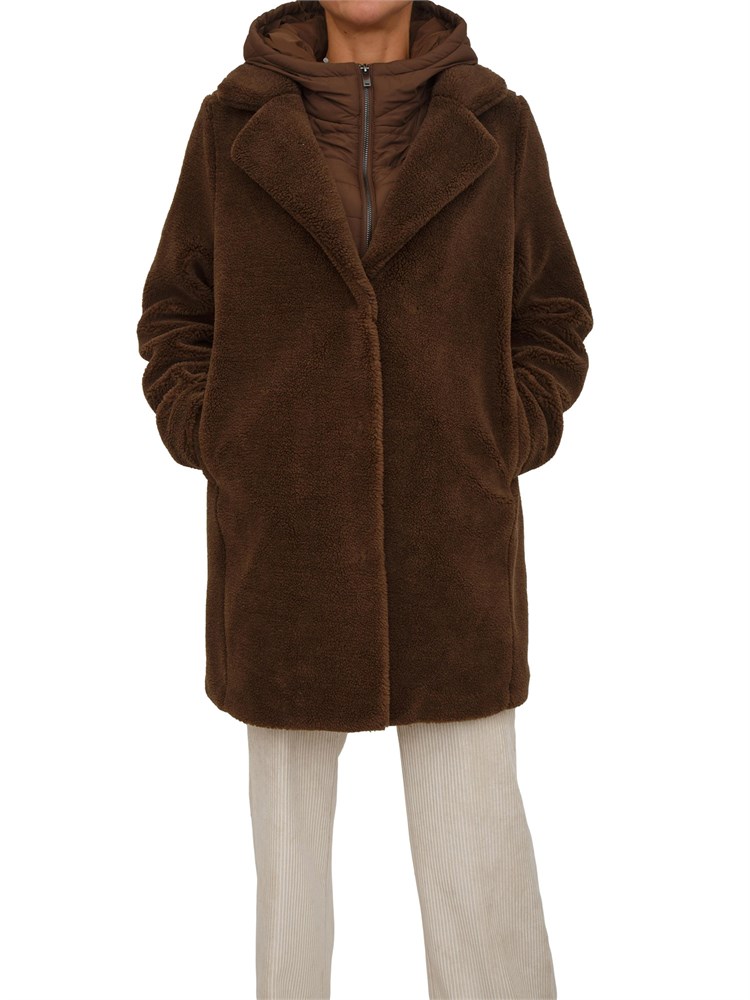 Cappotto teddy Kocca modello Damasco marrone