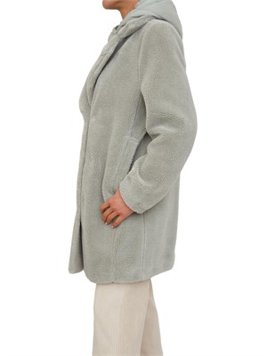 Cappotto teddy Kocca modello Damasco acquamarina in DONNA