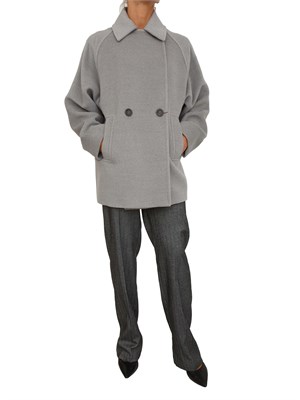 Giaccone Ariano Max Mara caban doppiopetto grigio in DONNA