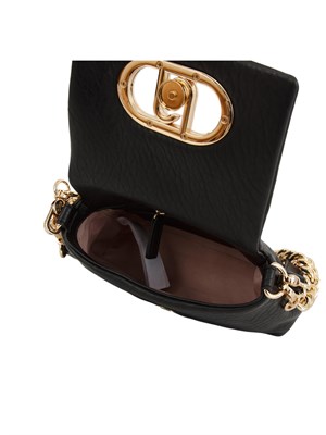 LIU JO Borsa LaPuffy in ecopelle matelassÉ nera in DONNA