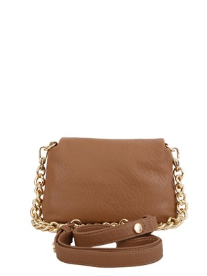 LIU JO Borsa LaPuffy in ecopelle matelassÉ cuoio in DONNA