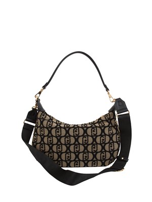 Borsa Liu Jo donna in tessuto beige con logo jacquard in DONNA