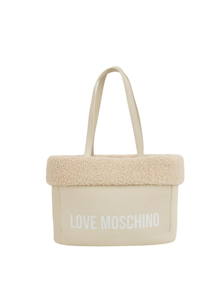 BORSA A SPALLA LOVE MOSCHINO AVORIO