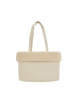 BORSA A SPALLA LOVE MOSCHINO AVORIO in DONNA
