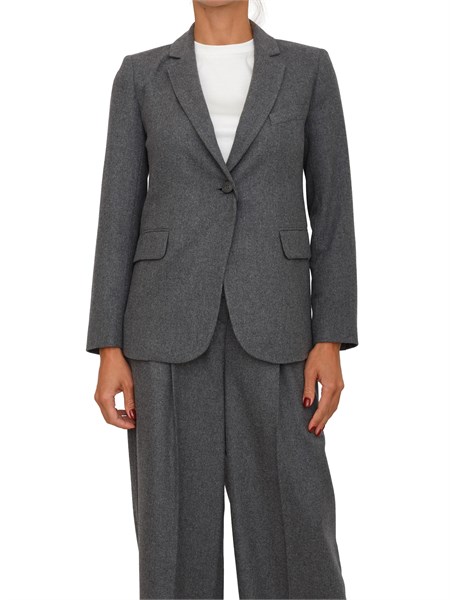 blazer calate emme marella in flanella grigia calate