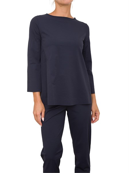 blusa donna max mara blu vignola