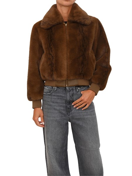 bomber iblues in tessuto fluffy beige kartal