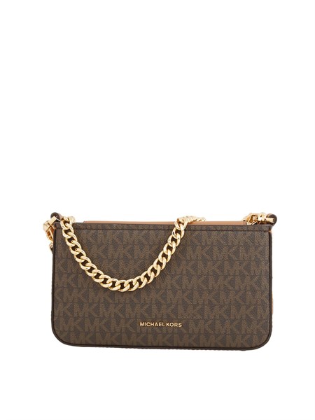 borsa bryant di michael michael kors in pelle saffiano marrone logo 32s5gytu0b