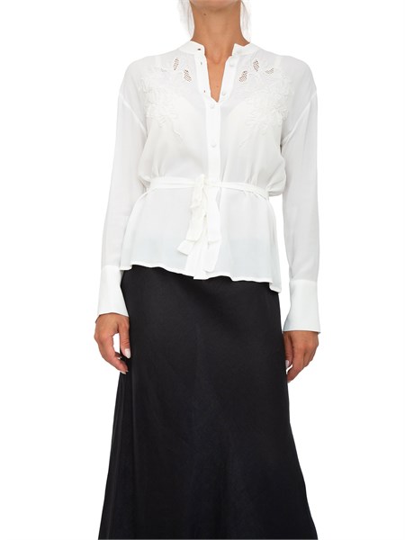 camicia manica lunga donna twin set bianco 251tp2690