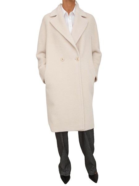 cappotto donna tokio max mara in lana bianco panna tokio