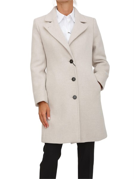 cappotto marella in misto lana avorio con fit regular angel