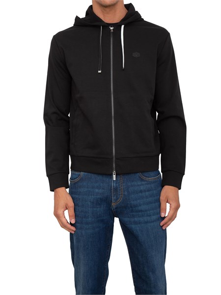 felpa uomo emporio armani nero 8n1mg01jbtz