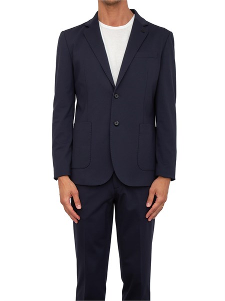 giacca monopetto uomo liu jo blu qa5079j4776