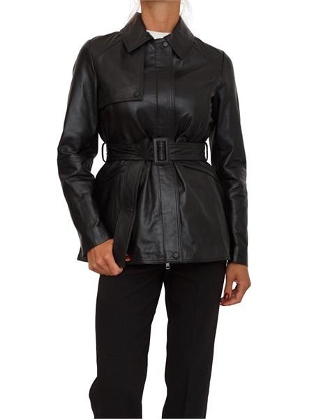 giacca pelle sedile marella nera sedile