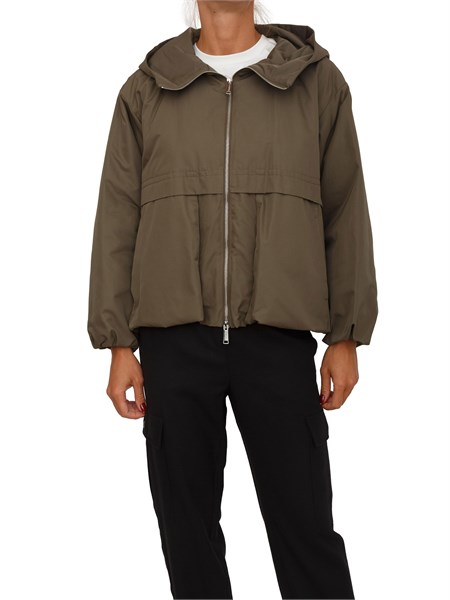 giaccone settimo marella in tessuto verde settimo