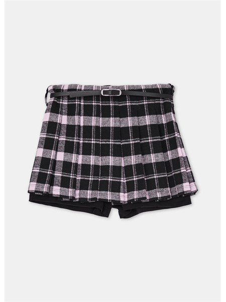 gonna liu jo bambina in cotone check gf5138t088a