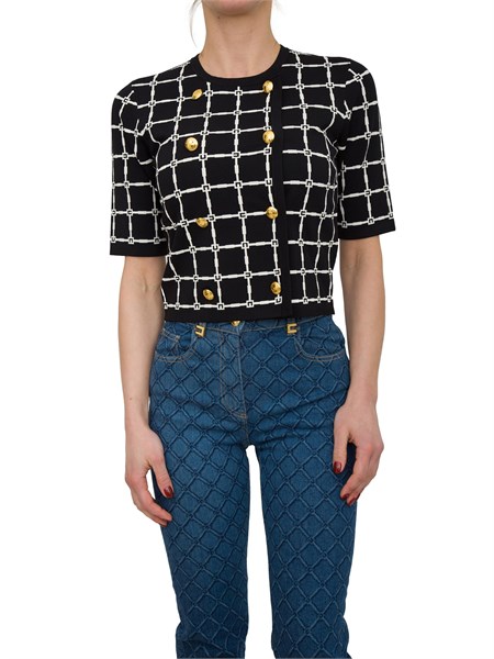 maglia donna elisabetta franchi nero mk60b51e2