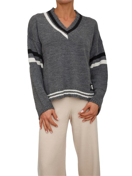 maglia hinnominate donna in lana e viscosa grigia hmabw02086mttm0001