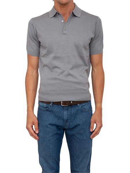 polo uomo corneliani grigio 25m4122525622