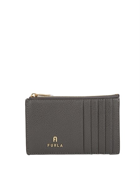 porta carte di credito furla camelia m in pelle grigia wp00310are000