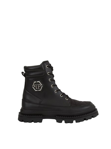 scarpe stringate pelle uomo philipp plein nero mse0224ple010n