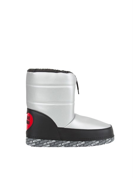 stivali poliuretano donna love moschino argento ja24142g1hit5