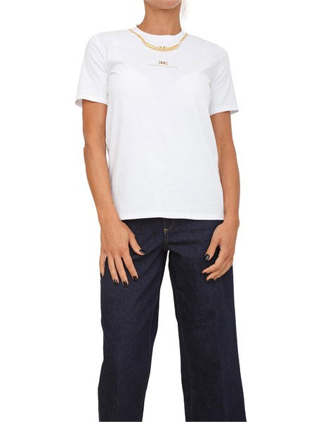 t shirt donna elisabetta franchi bianco ma02856e2