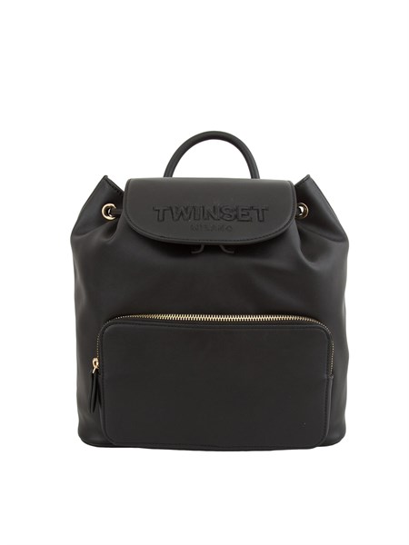 zaino poliuretano donna twin set nero 251td8024